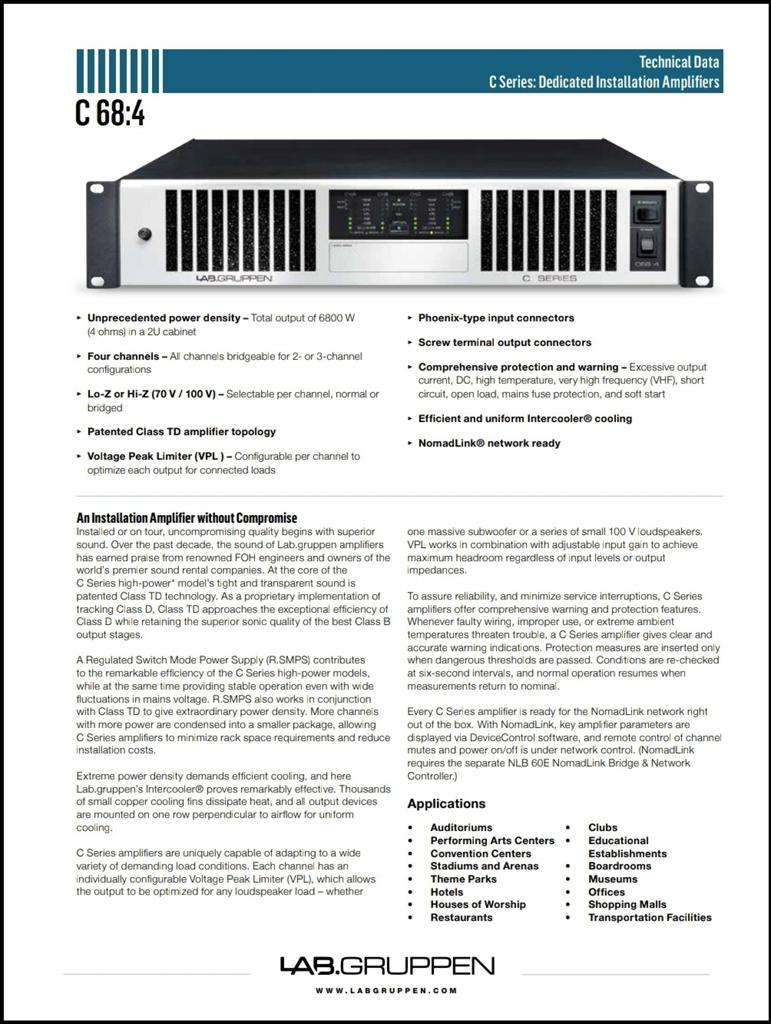 Labgruppen c68, Muziek en Instrumenten, Versterkers | Bas en Gitaar, Ophalen of Verzenden