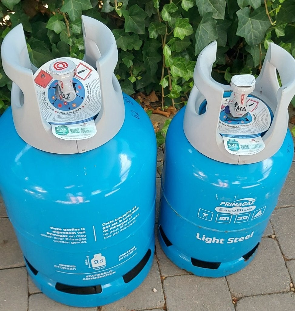 Gasflessen Easy Blue XL 9.5 KG en 6 KG Plus verzegeld, Ophalen, Nieuw