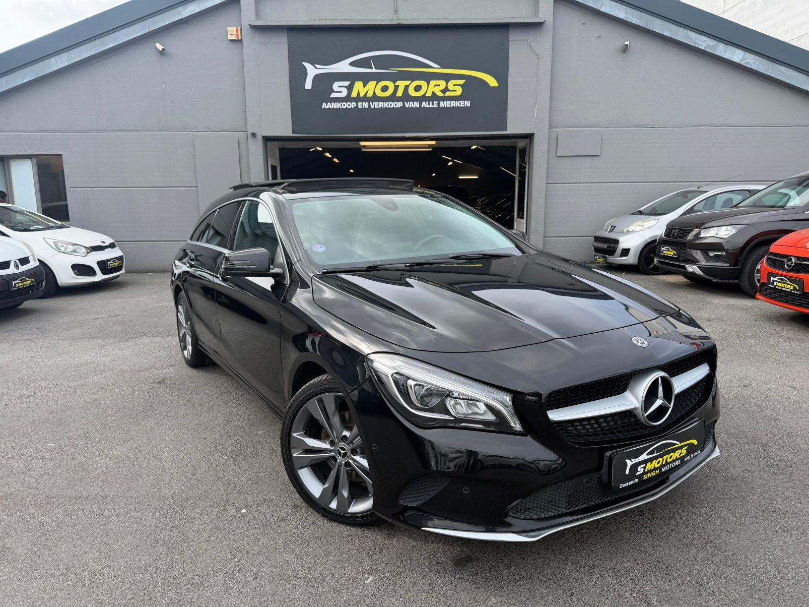 Mercedes Benz CLA 200i | Pano | Camera | Cruise | GARANTIE |, Auto's, CLA, Euro 6, Leder en Stof, Zwart