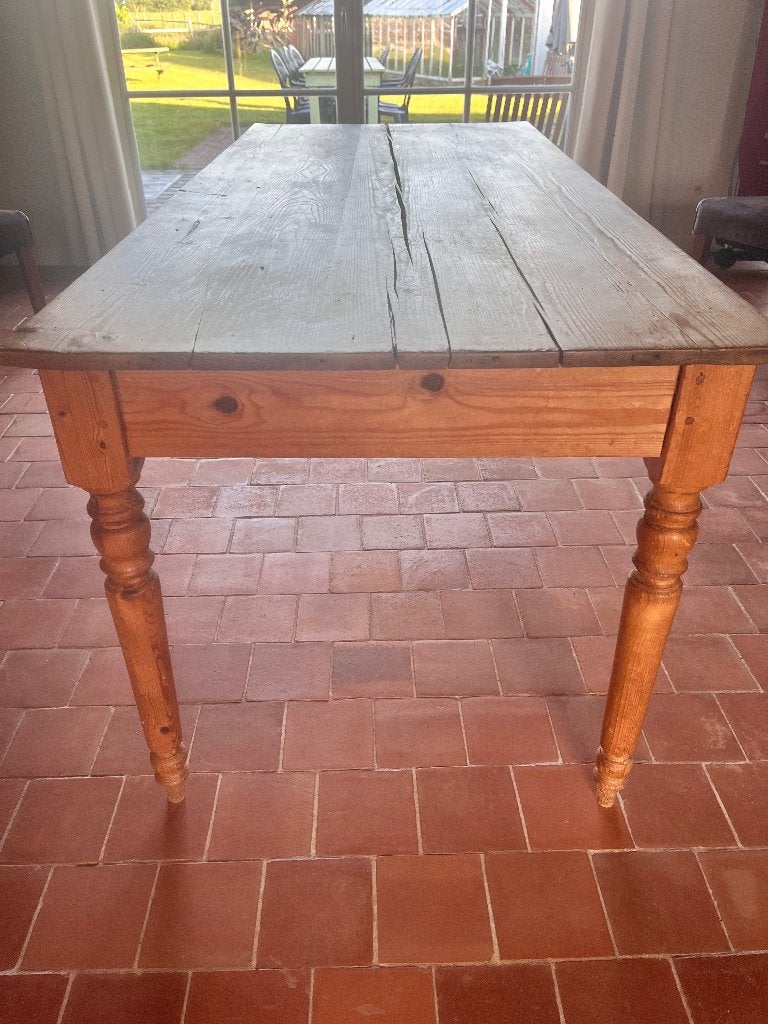 Houten boerentafel, Ophalen, Gebruikt, 50 tot 100 cm, 150 tot 200 cm