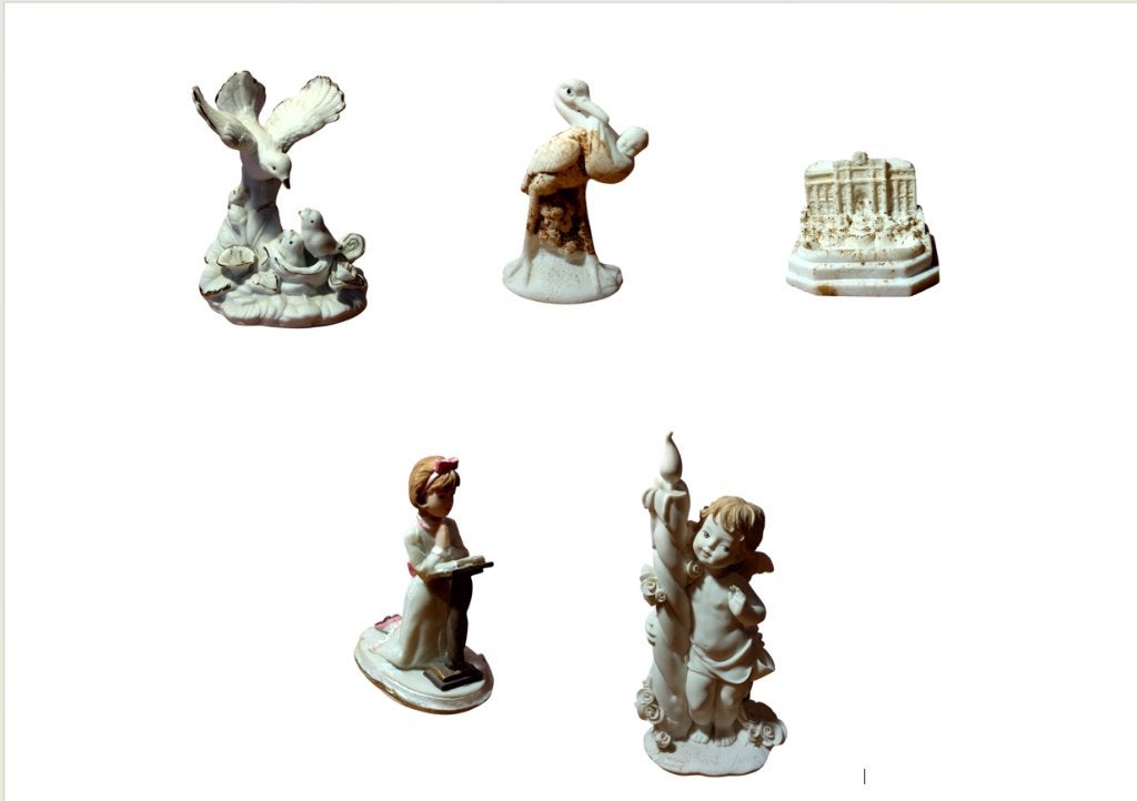 3 vintage woondecoraties/2 niet-vintage (stukprijs), Antiek en Kunst, Ophalen
