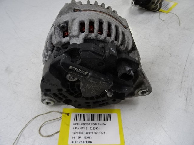 ALTERNATEUR Opel Corsa D (01-2006/12-2014) (13222931), Autos : Pièces & Accessoires, Opel, Opel Automobile GmbH, Utilisé, Kontakt-opel@opel.com