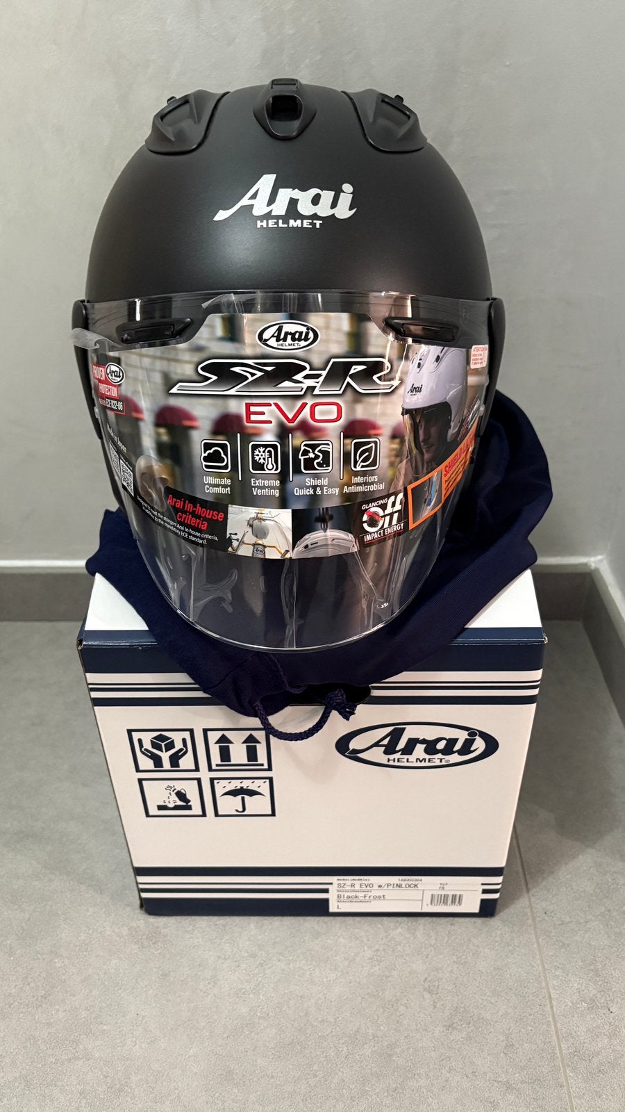 Arai SZR EVO, Motoren, Kleding | Motorhelmen, S, AGV, Ophalen