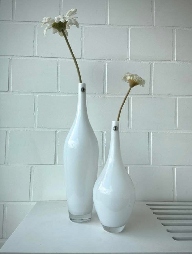 IKEA vazen vintage, 44 cm, Wit, Nieuw, Ophalen of Verzenden