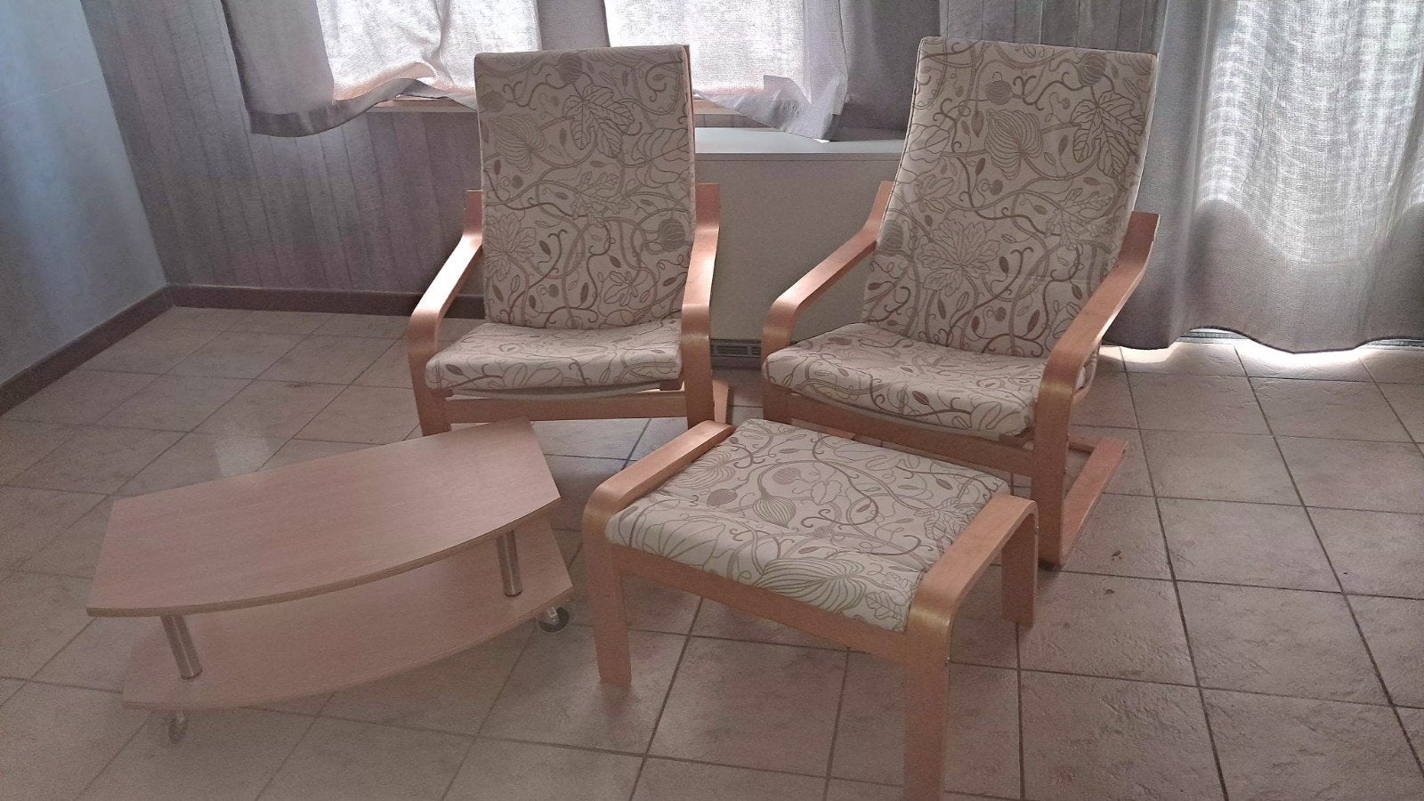 Fauteuils +repose pieds, Enlèvement