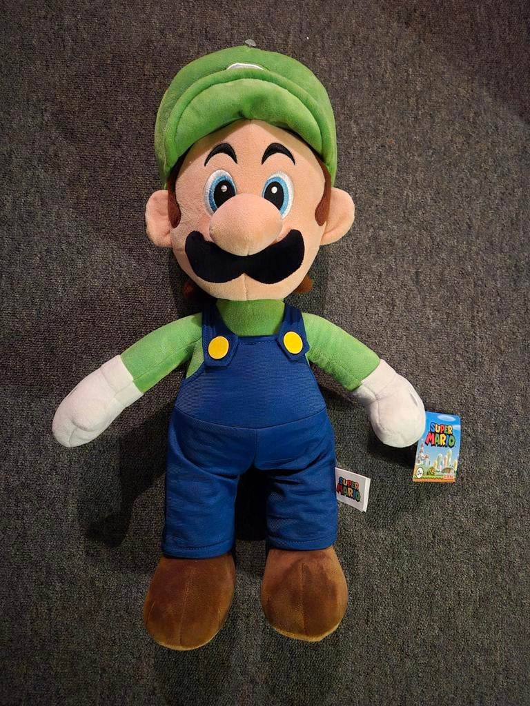 Super Mario Luigi knuffel 50cm, Ophalen