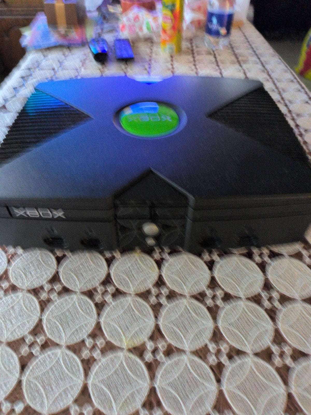 XBOX ORIGINAL + 1CONTROLLER + ALLE KABELS + 14GAMES, Games en Spelcomputers, Ophalen, Gebruikt, Met 1 controller, Met games
