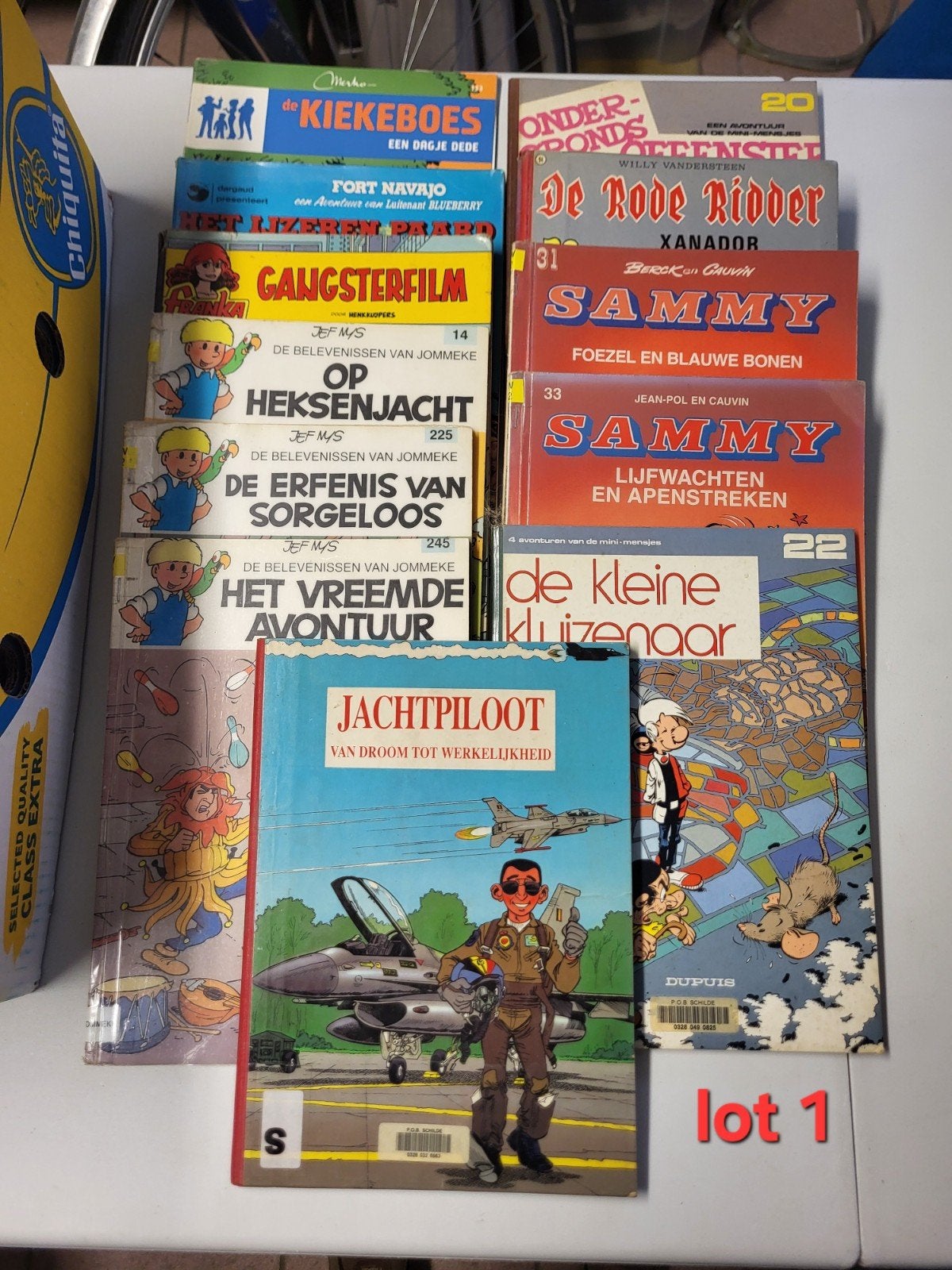 Geplastificeerd Bibliotheek Strips nog perfect te lezen, Ophalen