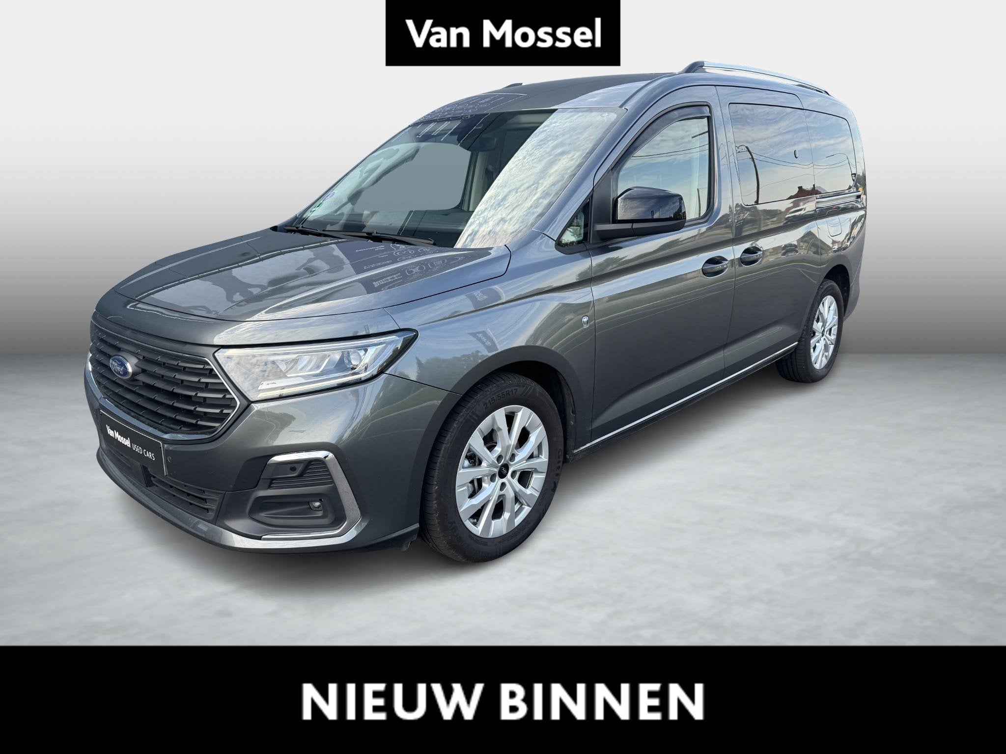 Ford Tourneo Connect 7 plaatsen 1.5 EcoBoost 85kW Titanium A, Autos, Argent ou Gris, Achat, Entreprise, 5 portes