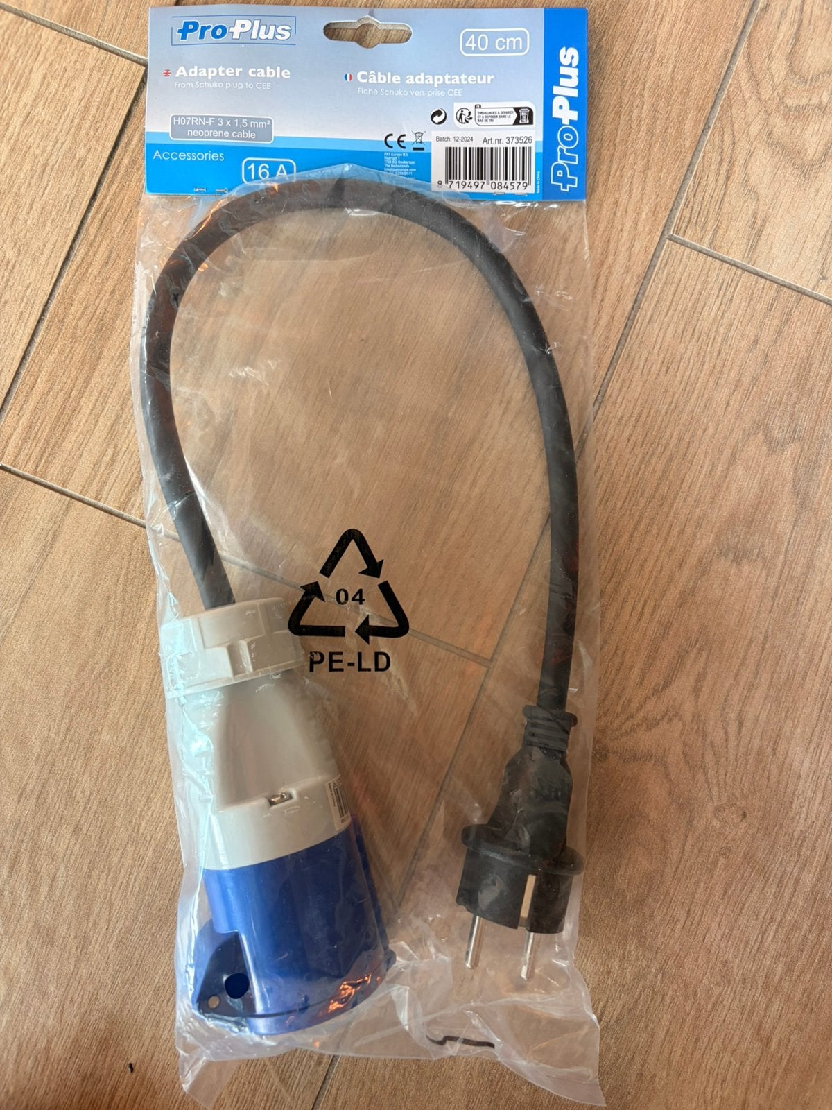 ProPlus Schuko to CEE adaptor (new), Caravans en Kamperen, Ophalen of Verzenden, Nieuw