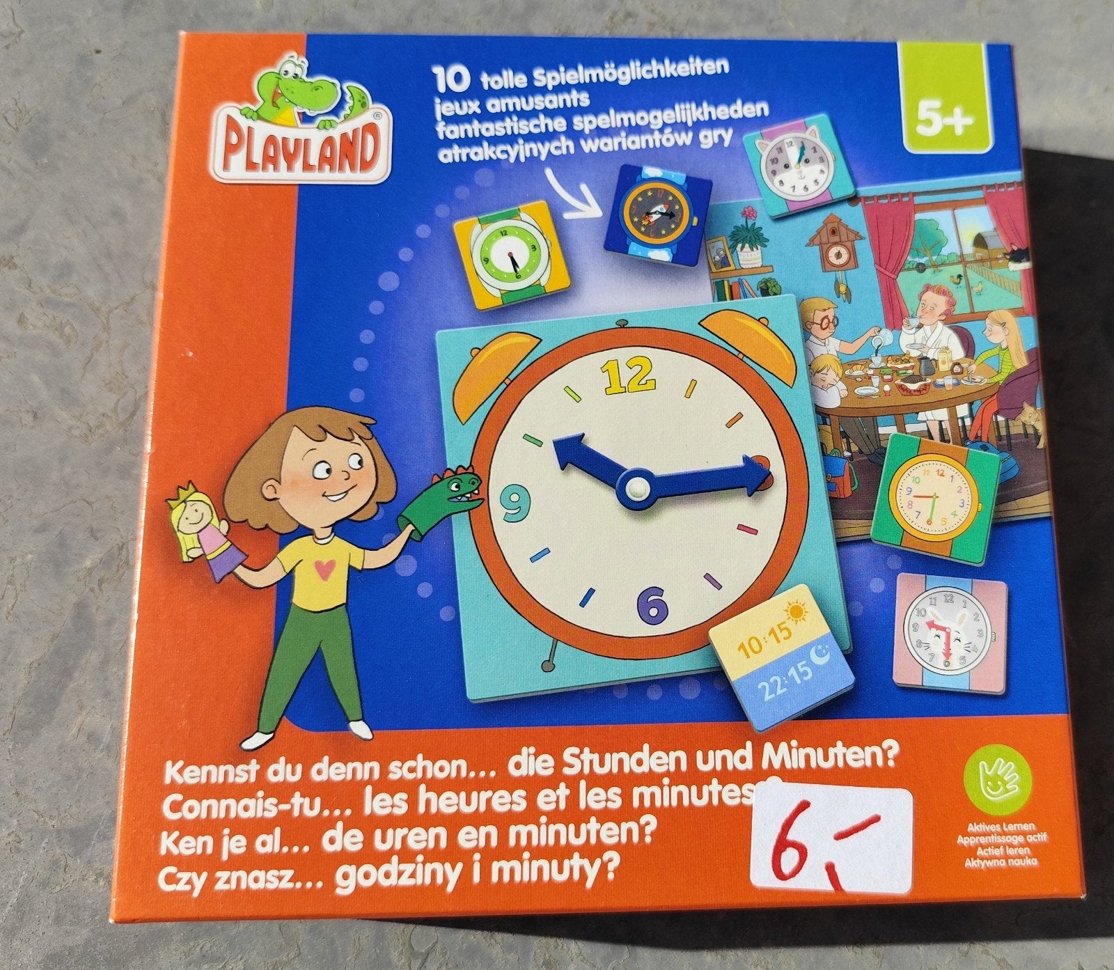 educatief speelgoed. spel kloklezen eerste leerjaar., Kinderen en Baby's, Ophalen of Verzenden, Zo goed als nieuw, Taal en Lezen