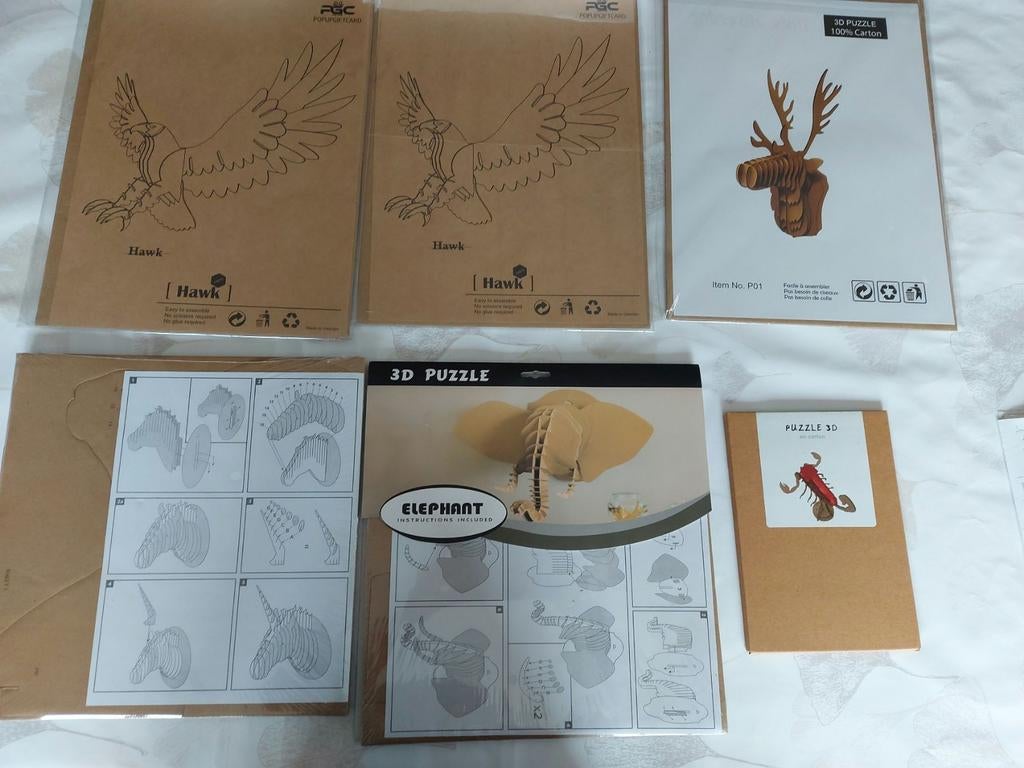 Lot de puzzles 3D, Ophalen of Verzenden