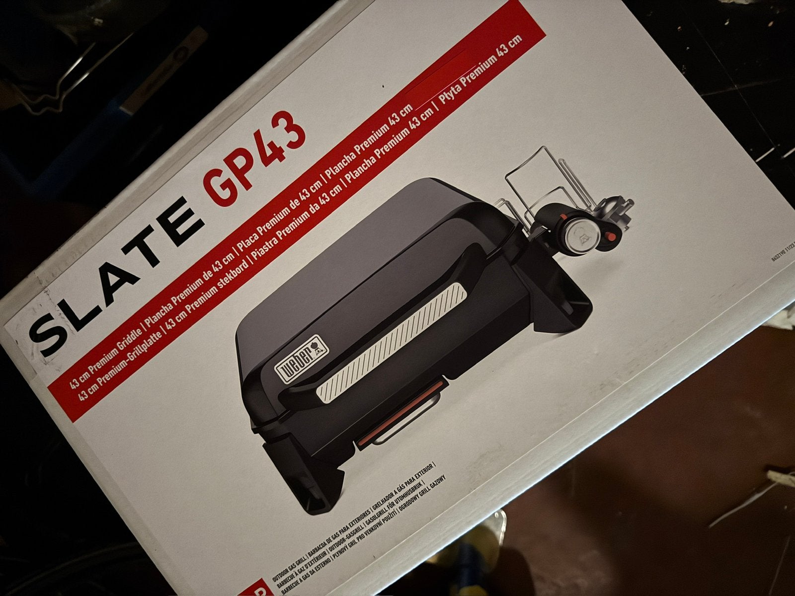 Weber slate gp43 gas met staander*nieuw in doos*, Enlèvement, Neuf