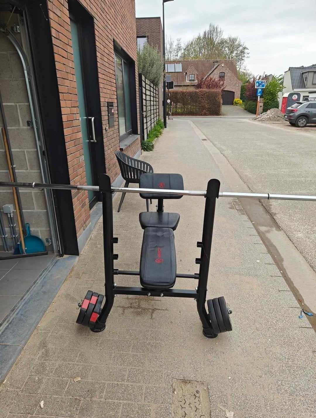 Multifunctionele halterbank met haltersteunen Marcy Eclipse, Sport en Fitness, Ophalen