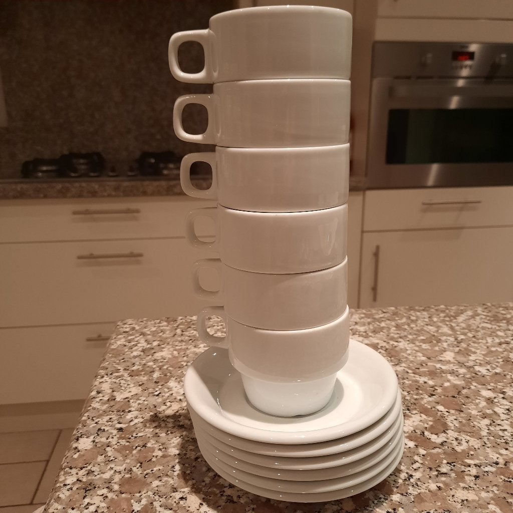 hotelporseleinen kopjes, Huis en Inrichting, Keuken | Servies, Ophalen, Nieuw, Porselein, Kop(pen) en/of Schotel(s)
