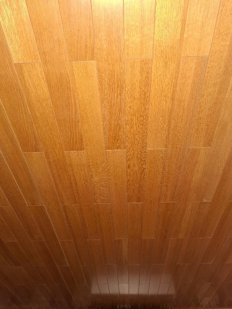 plafond latten lichte eik fineer, Ophalen, Gebruikt, Minder dan 25 mm, Eiken