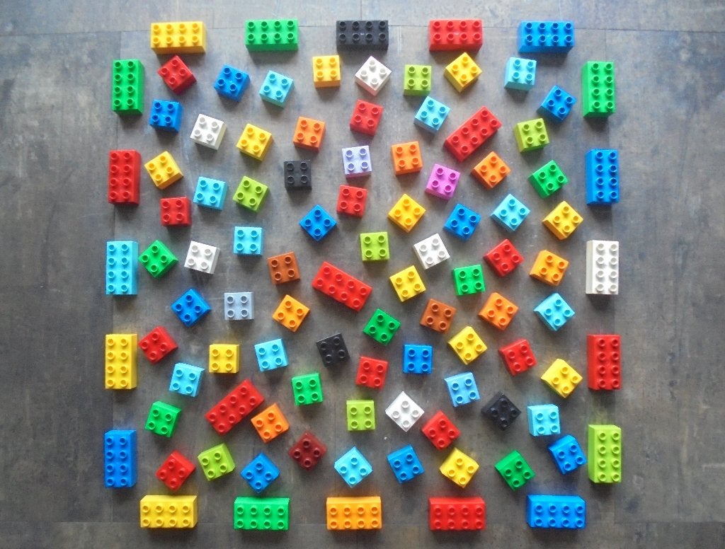 Lego Duplo Brick Set 170 (zie foto's), Ophalen of Verzenden, Gebruikt, Losse stenen, Duplo