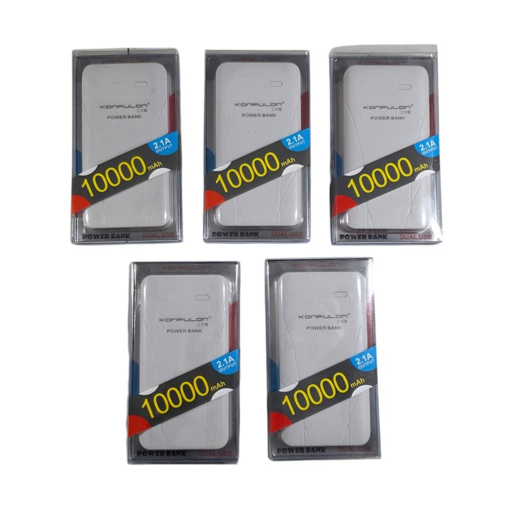 Batterie externe portable Lot 5X 10 000 mAh, Enlèvement ou Envoi, Neuf, Konfulon