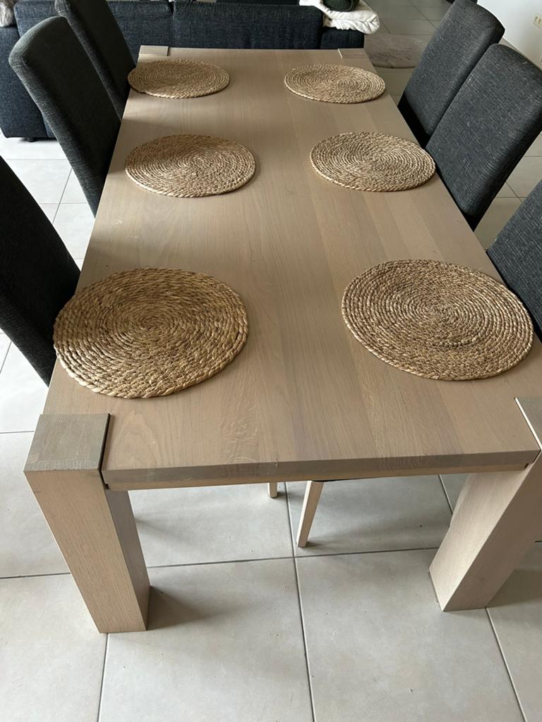 Eiken eettafel te koop, Huis en Inrichting, Ophalen, Zo goed als nieuw