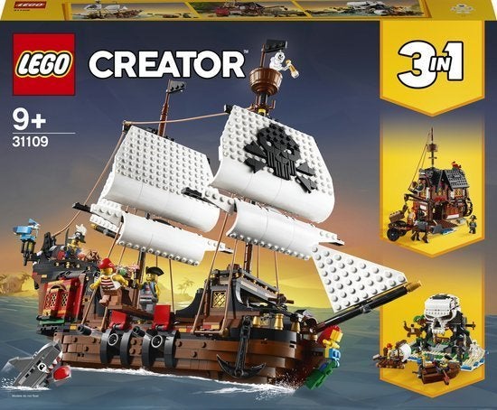 LEGO Creator 31109 Piratenschip, Lego, Nieuw, Ophalen of Verzenden, Compleet