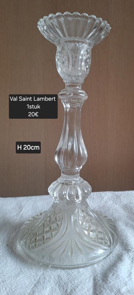 Val Saint Lambert kaarsenhouder, Ophalen of Verzenden