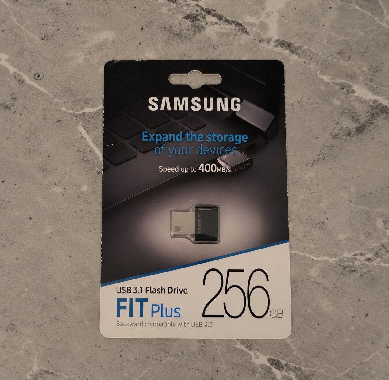 Samsung FIT Plus 256GB USB 3.1 Stick – Tot 400 MB/s, Computers en Software, Ophalen of Verzenden, Nieuw, 256 GB