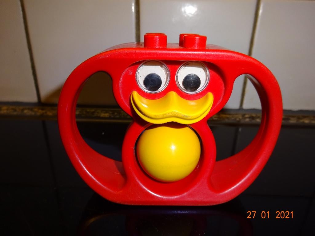 Duplo Duck Rattle-Teether " Eenden rammelaar" *VINTAGE*, Kinderen en Baby's, Ophalen of Verzenden, Duplo