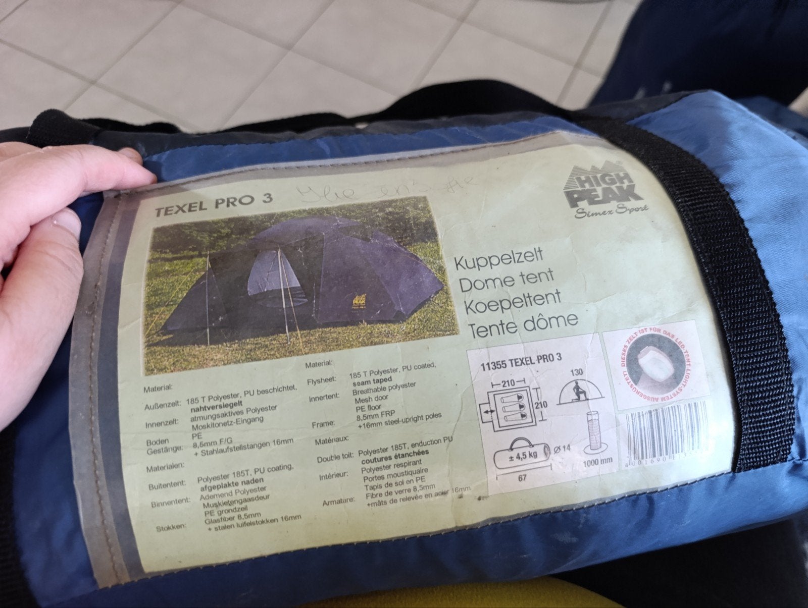 tente avec sac de couchage hiver/été, Caravanes & Camping, Enlèvement