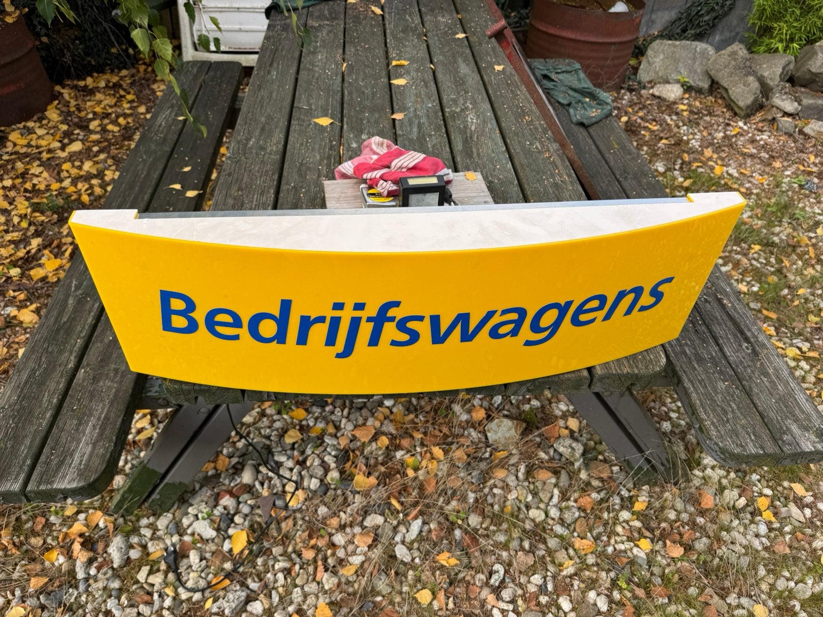 Bedrijfswagens reclame lichtbak, Verzamelen, Ophalen, Gebruikt, ., Lichtbak of (neon) lamp