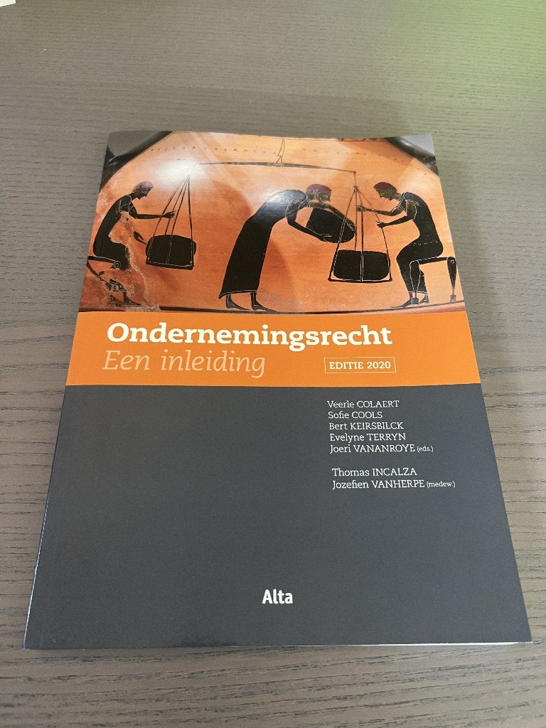 Ondernemingsrecht: Een inleiding (editie 2020), Enlèvement, Comme neuf, Enseignement supérieur
