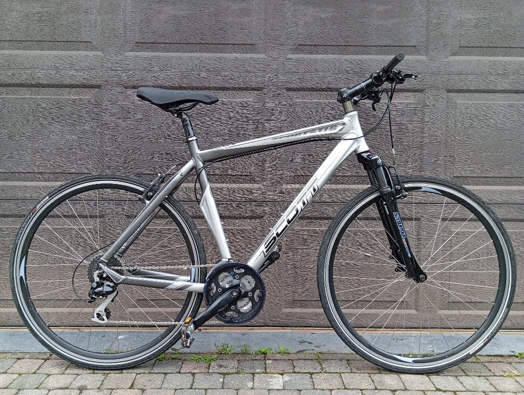 Scott Sportster Hybrid Bike (size L /28" wheels), Fietsen en Brommers, 28 inch, Vering, Velgrem, Zo goed als nieuw