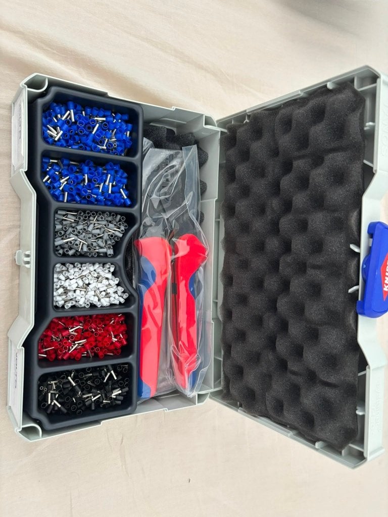 KNIPEX Krimpset voor kabelhulzen, Ophalen, Zo goed als nieuw, Knipex