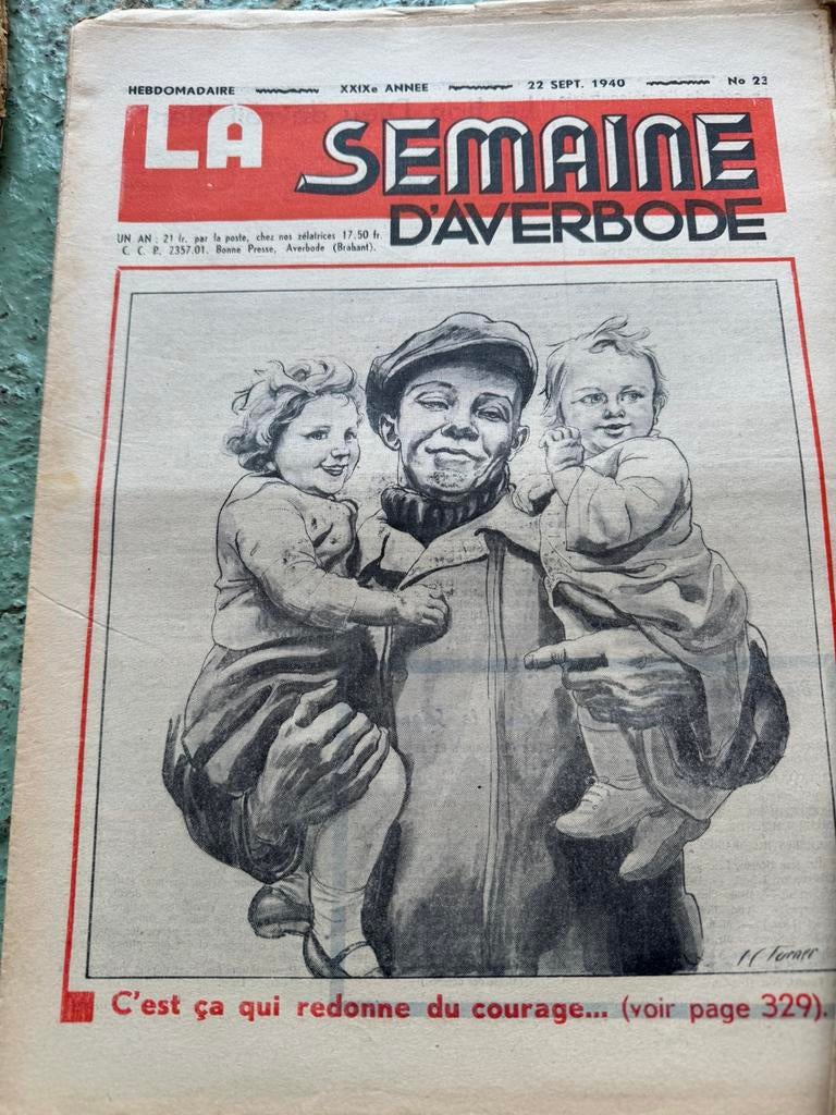 La semaine d Averbode annee 1940 complere 37 no, Antiquités & Art, Enlèvement ou Envoi