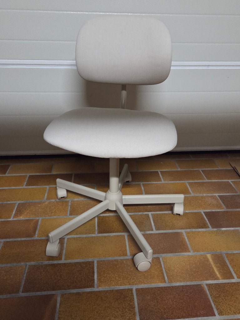 Chaise de bureau Ikea, Maison & Meubles, Chaises de bureau, Enlèvement, Utilisé, Beige, Chaise de bureau