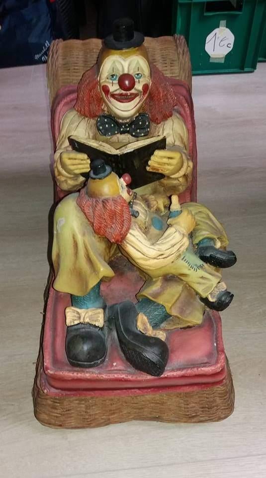 Clowns op ligbed, Antiek en Kunst, Ophalen of Verzenden
