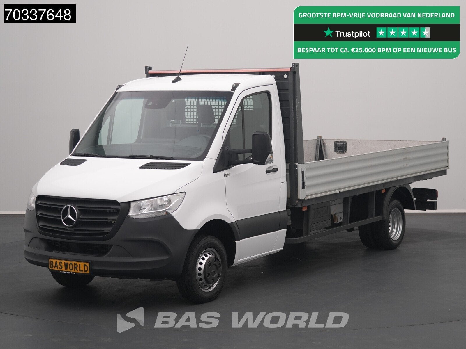 Mercedes Sprinter 515 CDI Open Laadbak Dubbellucht AC/Climat, Stof, Gebruikt, 4 cilinders, 2000 kg