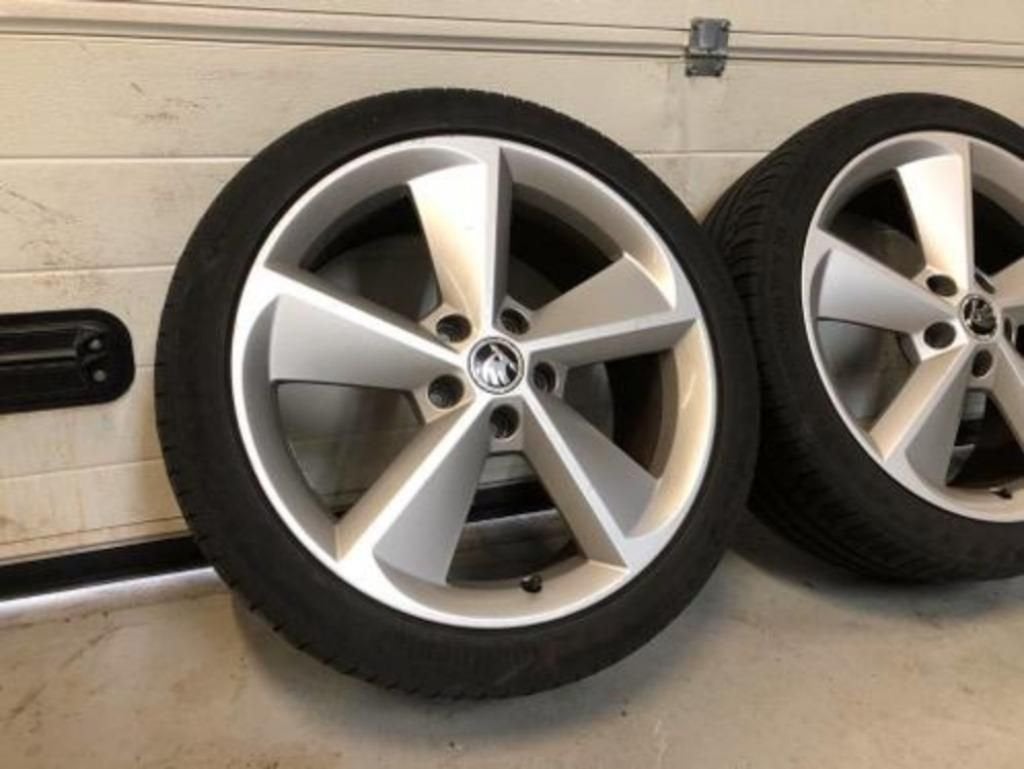18inch Originele Skoda Seat VW Audi Velgen set! A-Merk Bande, Auto-onderdelen, Banden en Velgen, 18 inch, Gebruikt, -, -