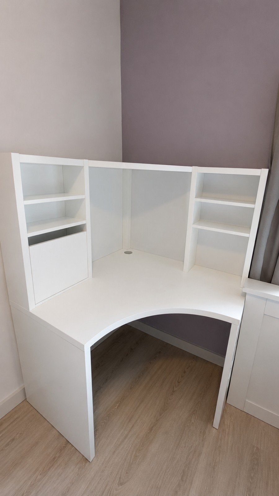Hoek bureau, Ophalen, Hoekbureau