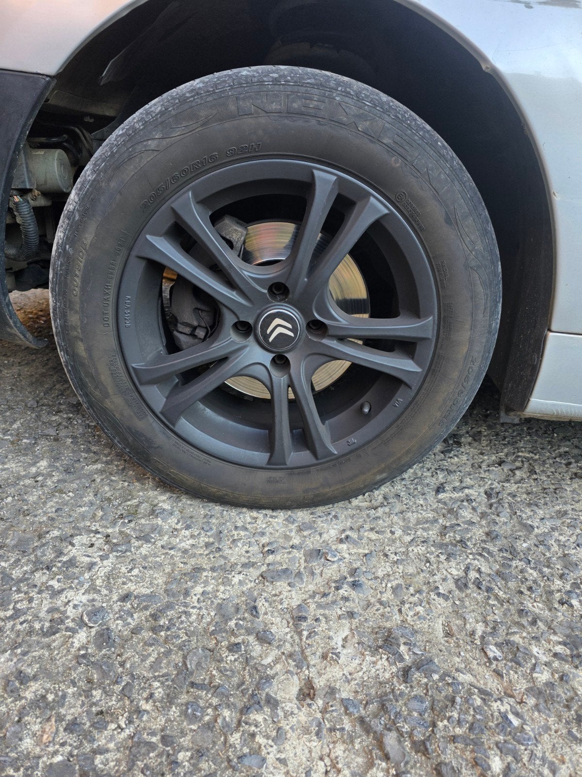 jante alum origine Citroën, Enlèvement