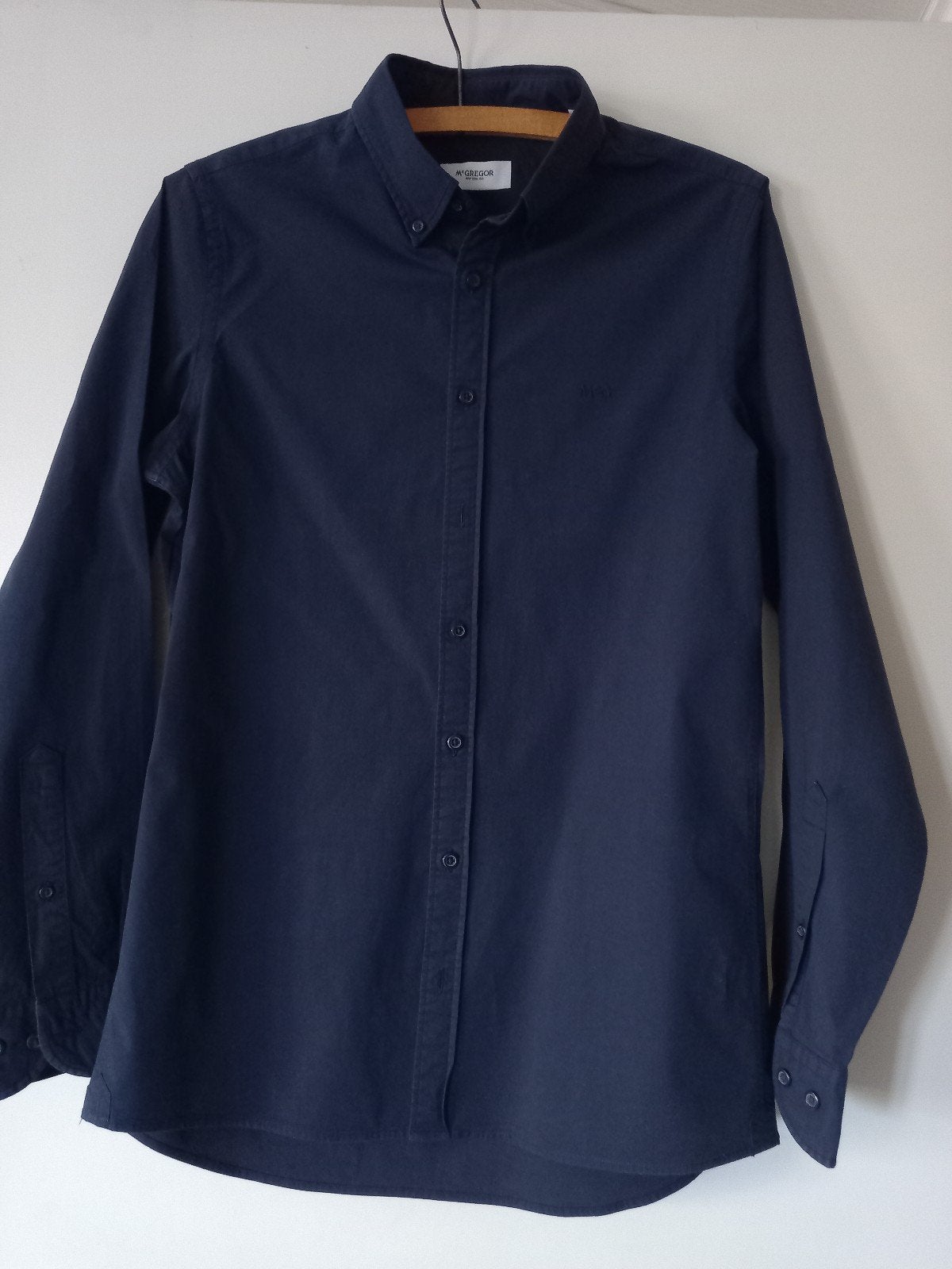 Donkerblauw hemd Mc Gregor maat S, Kleding | Heren, Overhemden, Ophalen of Verzenden