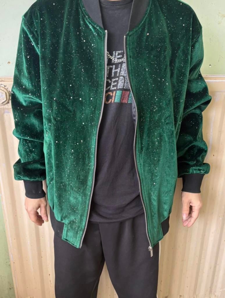 Veste Velours, Vêtements | Hommes, Vestes | Été, Comme neuf, Taille 48/50 (M), Vert, Enlèvement ou Envoi