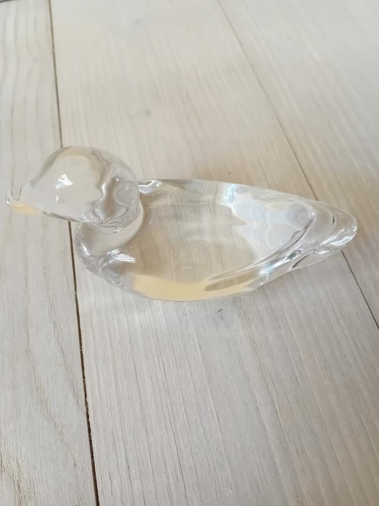 Val St Lambert vogel en taartenschaal, Antiek en Kunst, Ophalen