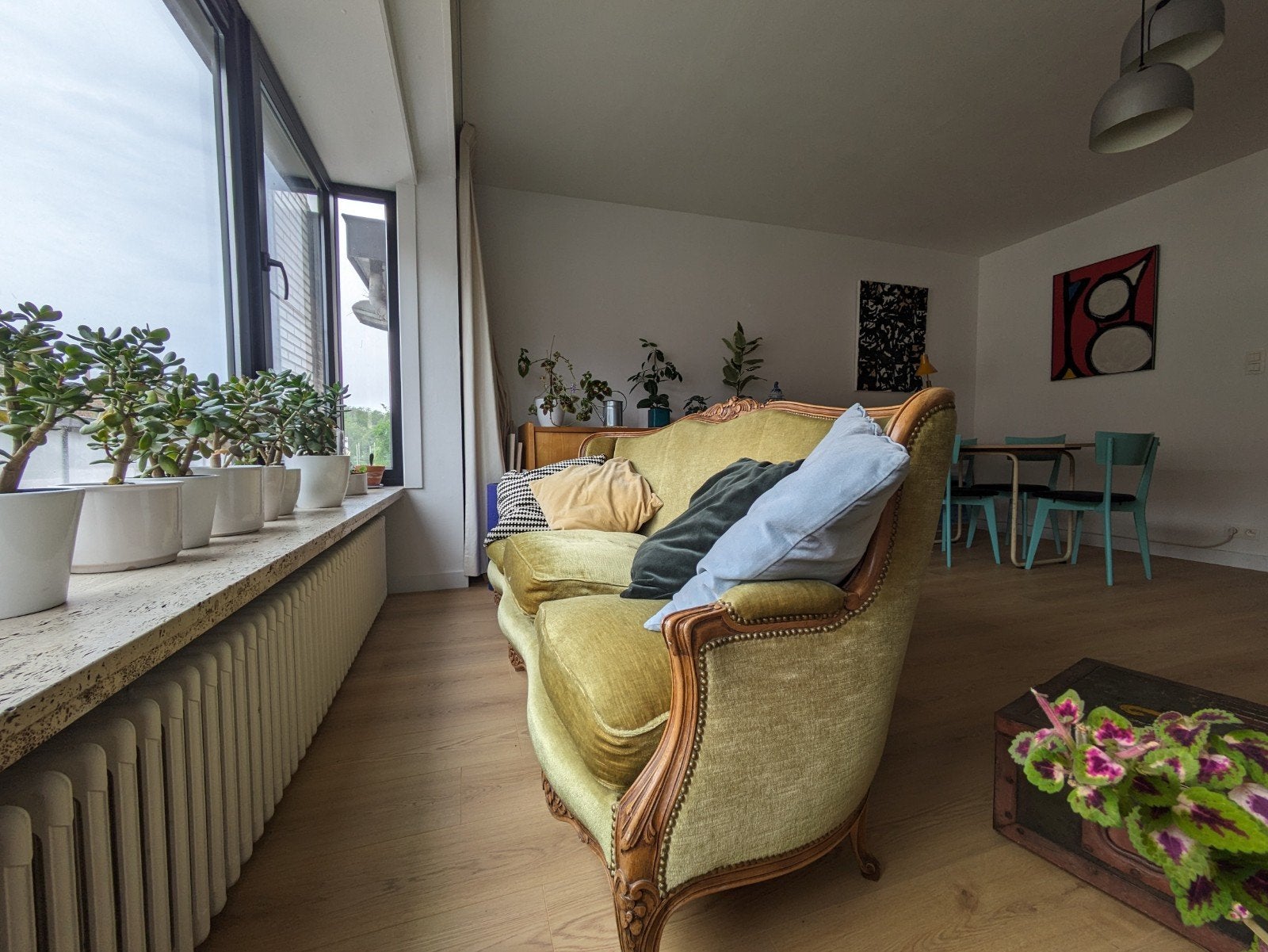 Barokke driezit / Louis XIV stijl (20ste E), Antiek en Kunst, Antiek | Meubels | Stoelen en Sofa's, Ophalen