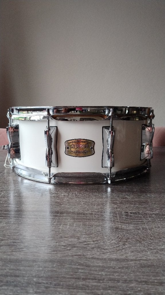 Yamaha Stage Custom Snaredrum. Pure White gelakte finish., Muziek en Instrumenten, Ophalen of Verzenden, Zo goed als nieuw, Yamaha
