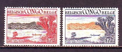 Postzegels Belgisch Congo (3) : tussen nrs. 325 en LP14, Postzegels en Munten, Ophalen of Verzenden, Overige landen, Gestempeld