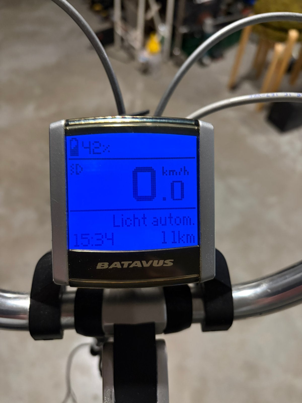 Batavus accu display, Enlèvement, Utilisé