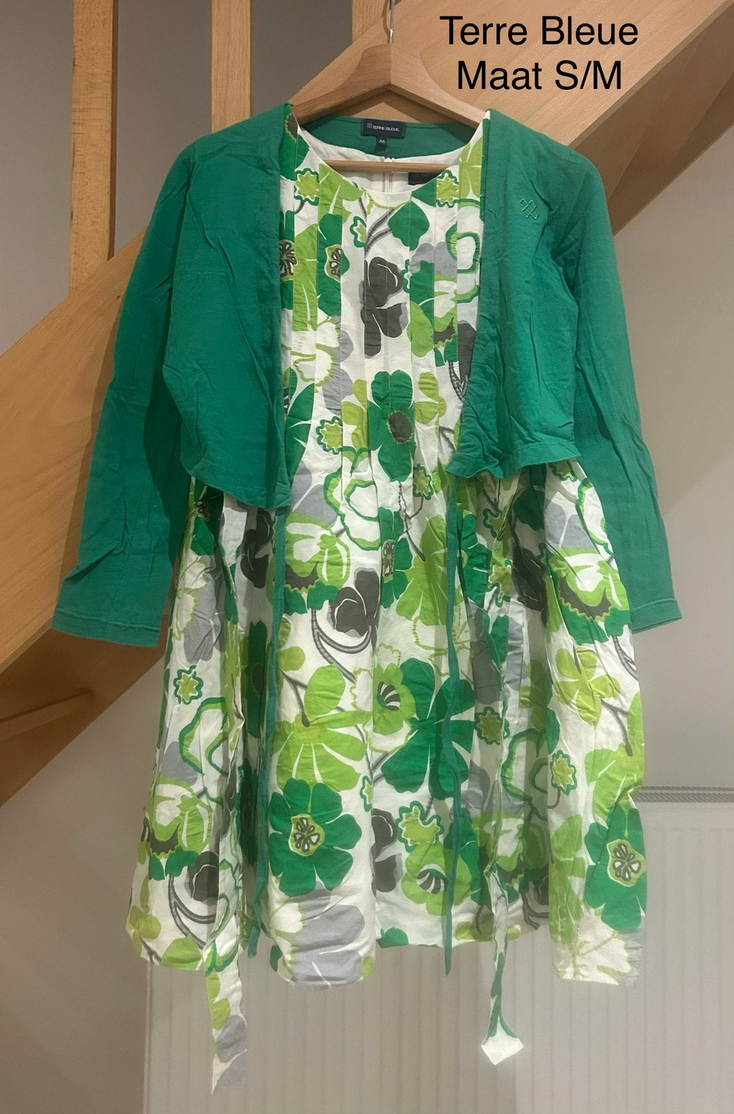 Jurk + bolero (Terre Bleue, maat S/M), Kleding | Dames, Jurken, Ophalen of Verzenden, Zo goed als nieuw, Maat 36 (S)