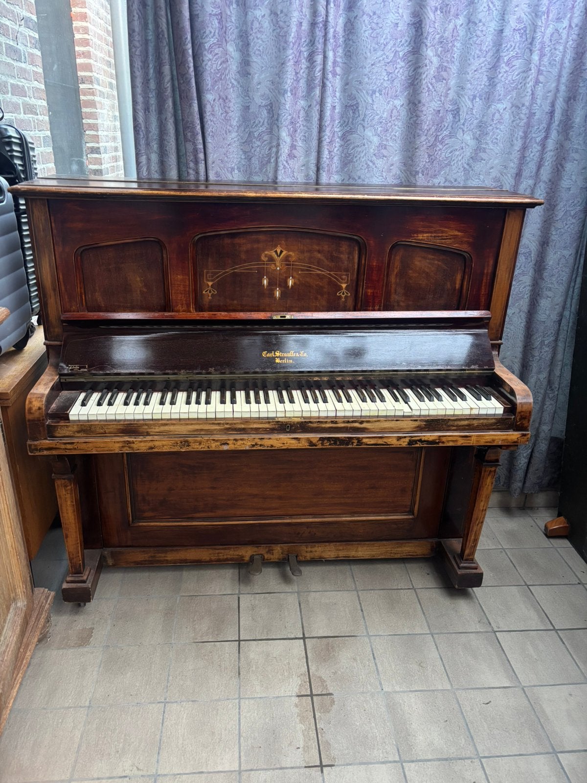 Klassieke piano, Musique & Instruments, Pianos, Utilisé, Piano, Brun, Enlèvement