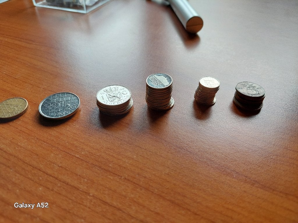 set oudere Nederlandse munten: Gulden, Postzegels en Munten, Munten | Nederland, Ophalen of Verzenden, 5 gulden, Setje