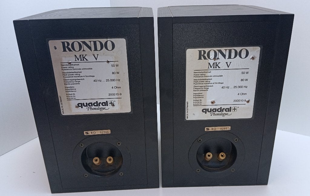 SPEAKERS QUADRAL PHONOLOGUE RONDO MK V, Overige merken, Gebruikt, Speakerset, Ophalen of Verzenden